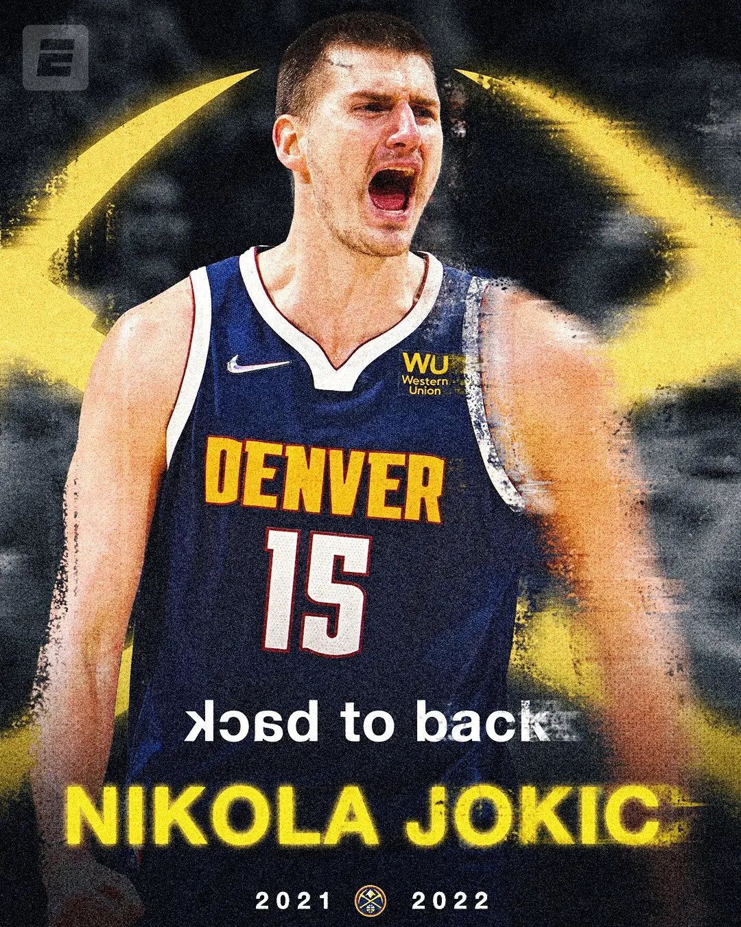 恭喜「小丑」尤基治 Nikola Jokić 連續兩屆當選NBA常規賽最有價值球員！